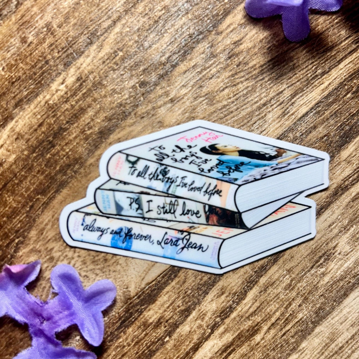 To the Boys I’ve Loved Before Book Stack Sticker - Pretty Petty Co