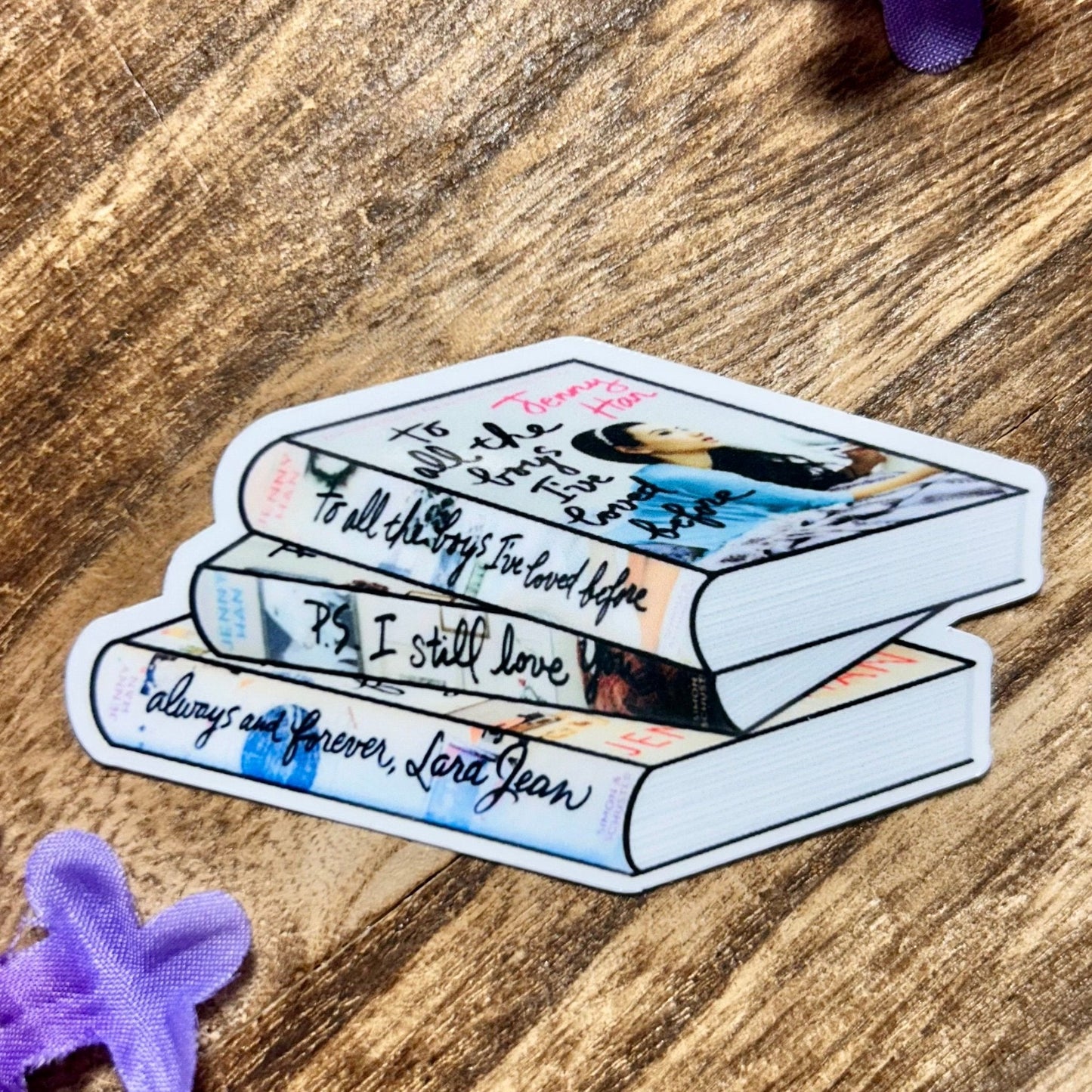 To the Boys I’ve Loved Before Book Stack Sticker