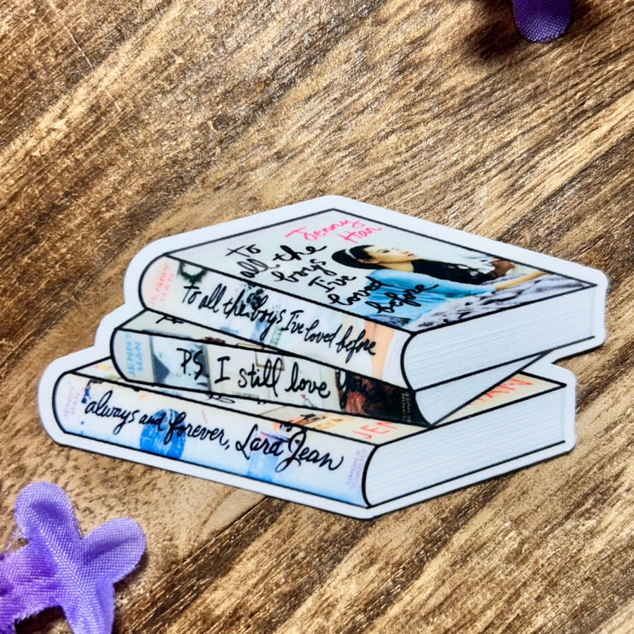 To the Boys I’ve Loved Before Book Stack Sticker - Pretty Petty Co