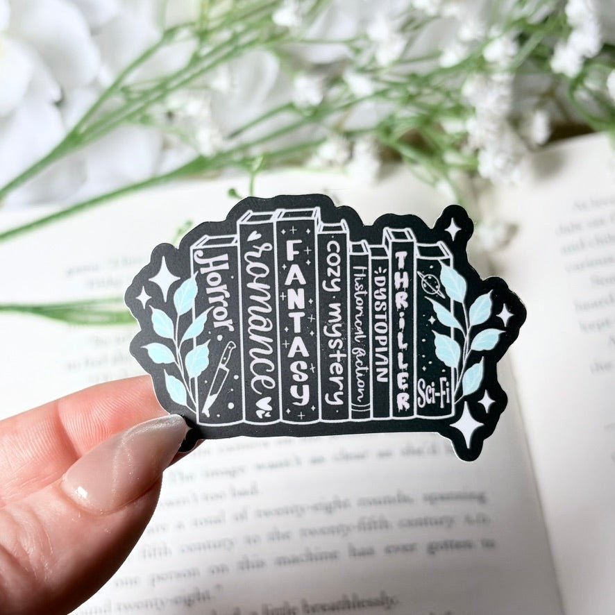 Tropes Books 2-inch Matte Black Sticker - Pretty Petty Co