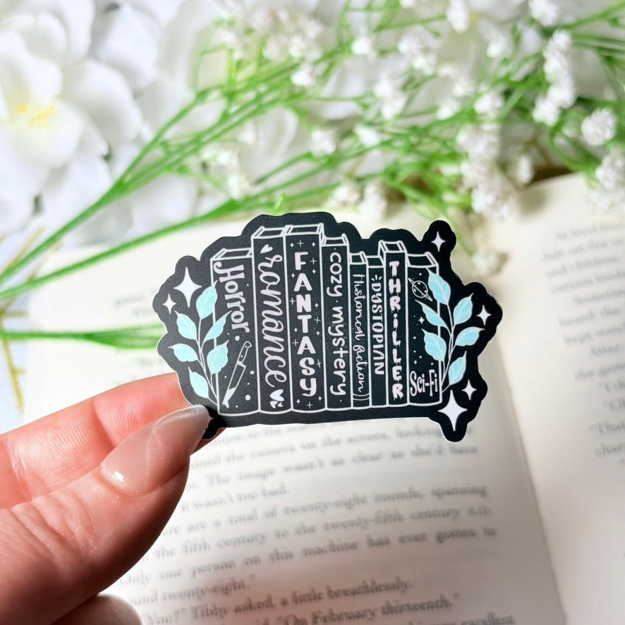 Tropes Books 2-inch Matte Black Sticker - Pretty Petty Co