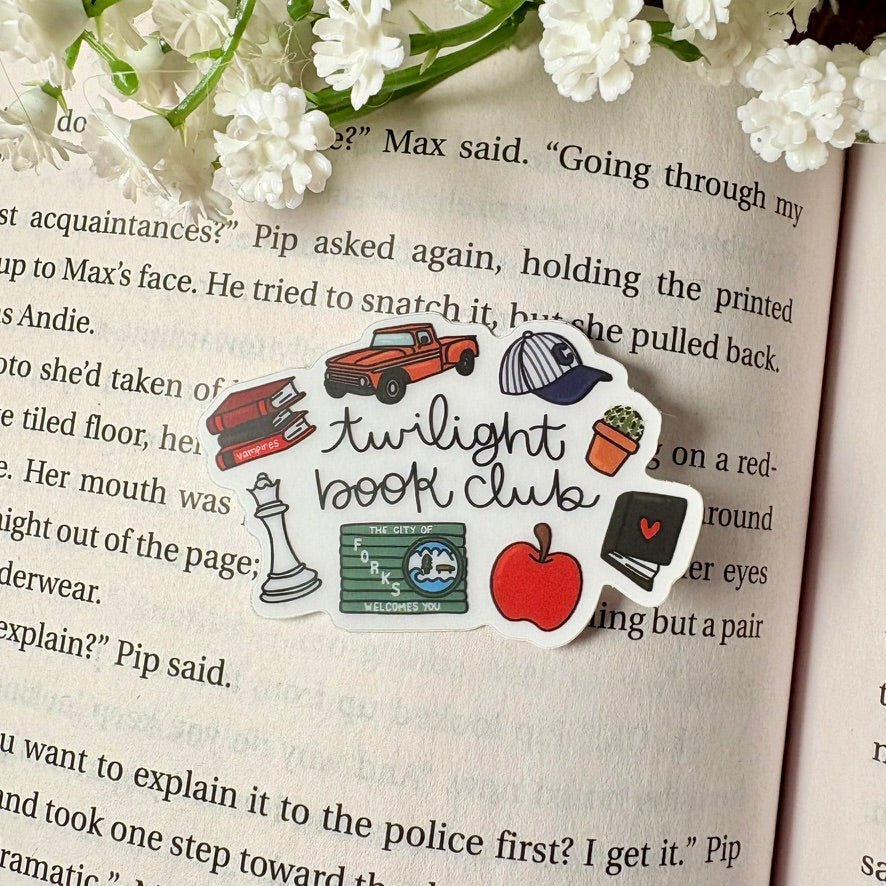 Twilight Book Club Symbols 2 inch Matte Sticker - Pretty Petty Co