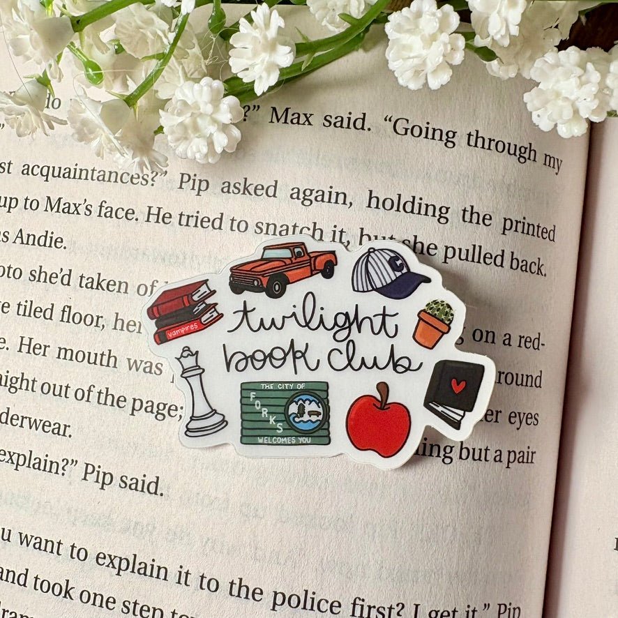 Twilight Book Club Symbols 2 inch Matte Sticker - Pretty Petty Co