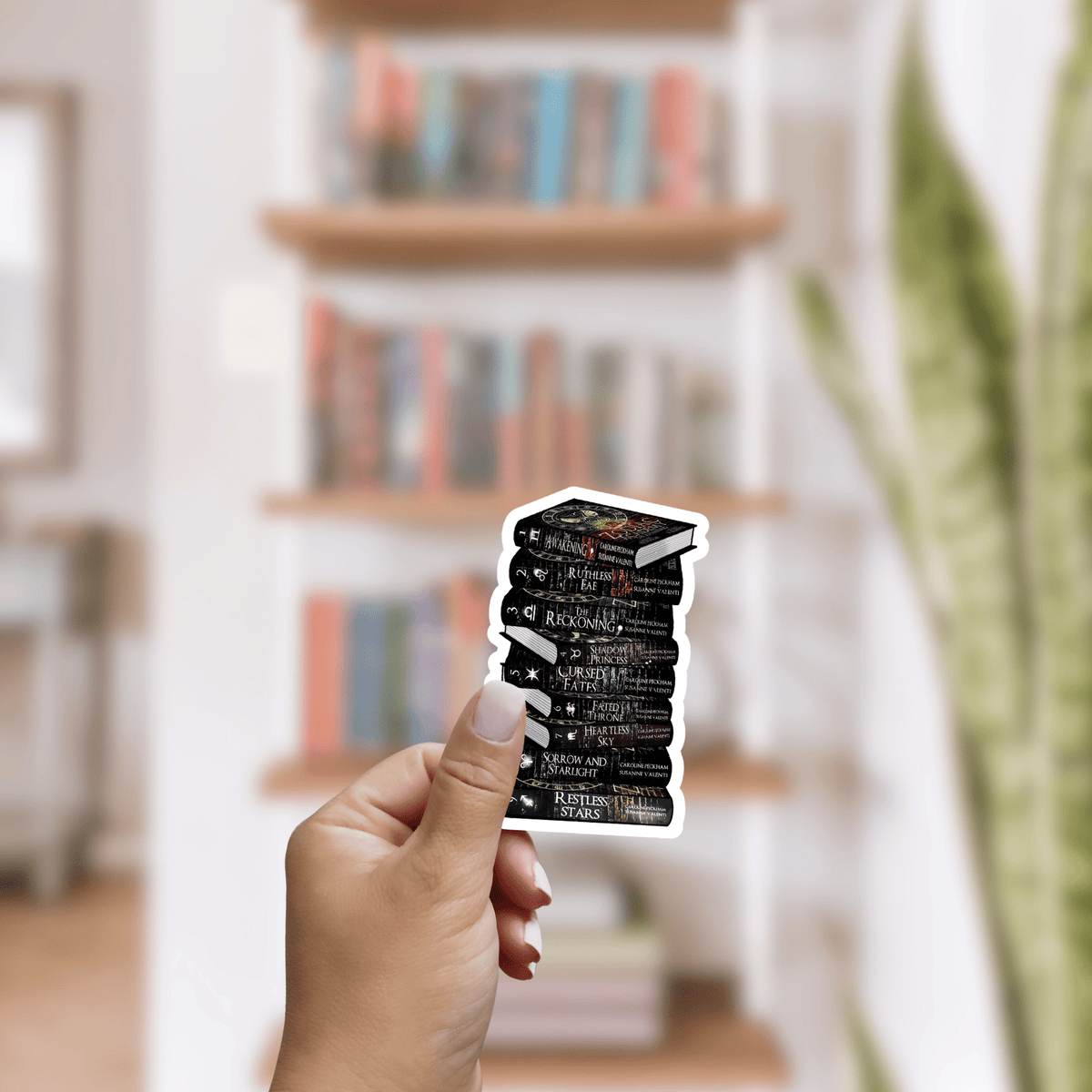 Zodiac Academy Bookstack Sticker - Pretty Petty Co